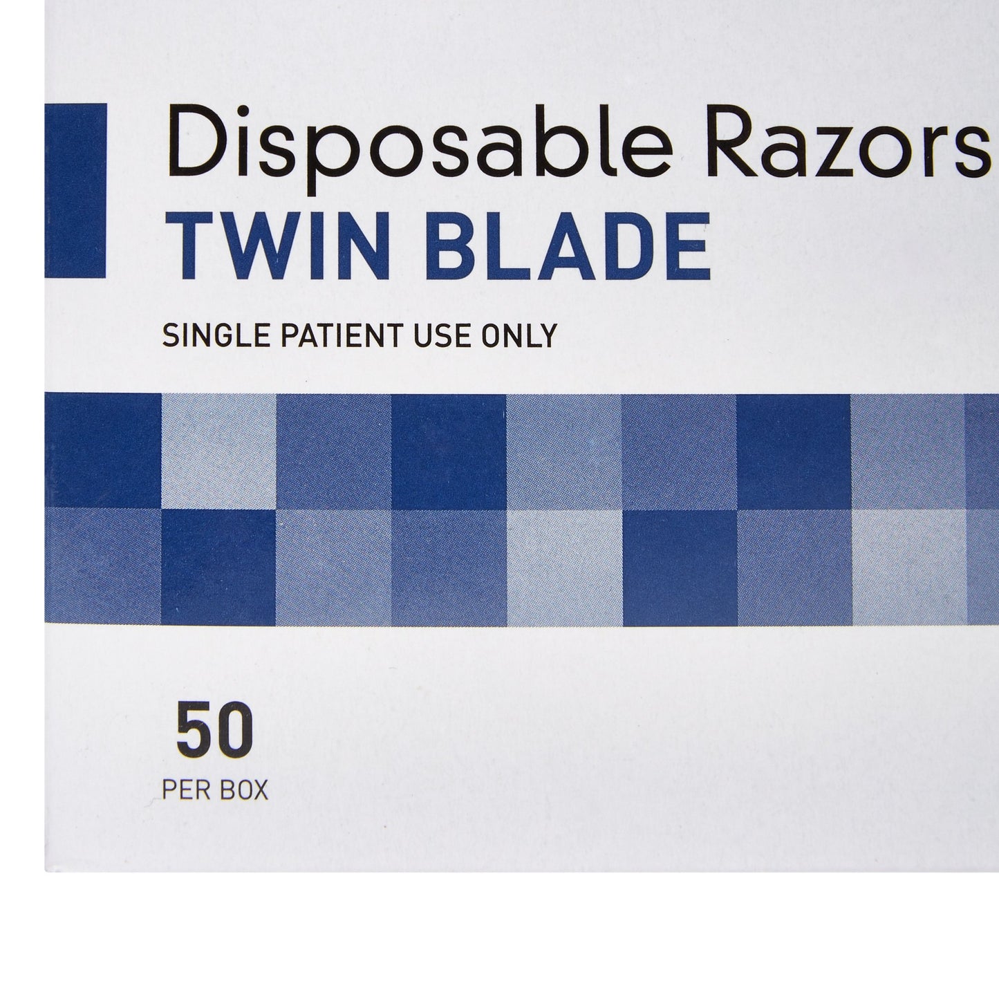 McKesson Twin-Blade Disposable Razor, Blue 16-RZ50