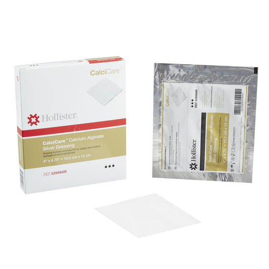 Silver Alginate Dressing CalciCare™ 4 X 4-3/4 Inch Rectangle Sterile - 529968R
