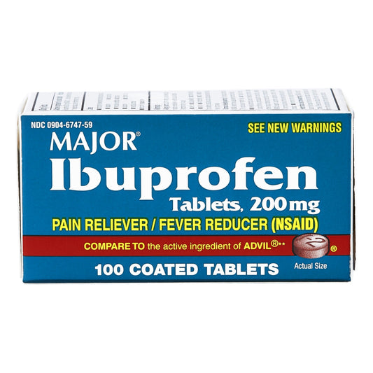 Major® Ibuprofen 200 mg Coated Tablets 00904674759