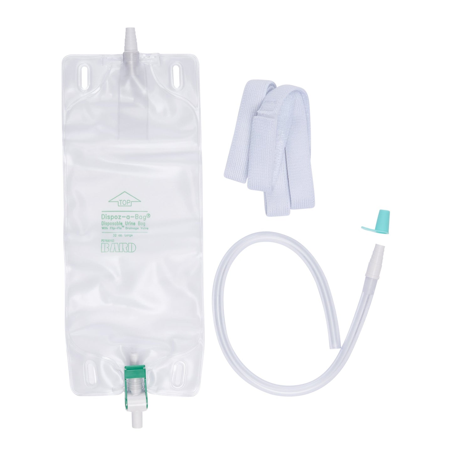 Urinary Leg Bag Bard® Dispoz-a-Bag® Anti-Reflux Valve Sterile 950 mL Vinyl - 150832