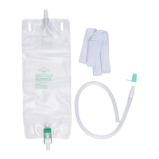 Urinary Leg Bag Bard® Dispoz-a-Bag® Anti-Reflux Valve Sterile 950 mL Vinyl - 150832