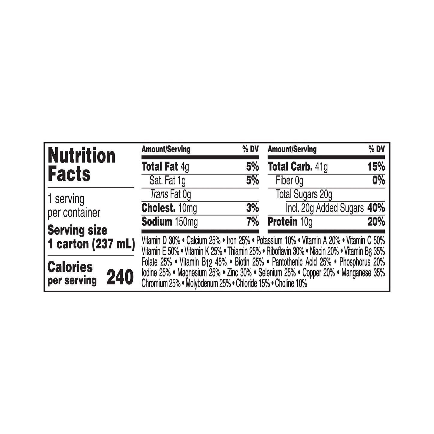 Boost® Original Vanilla Balanced Nutritional Drink, 8-ounce carton 00043900582764