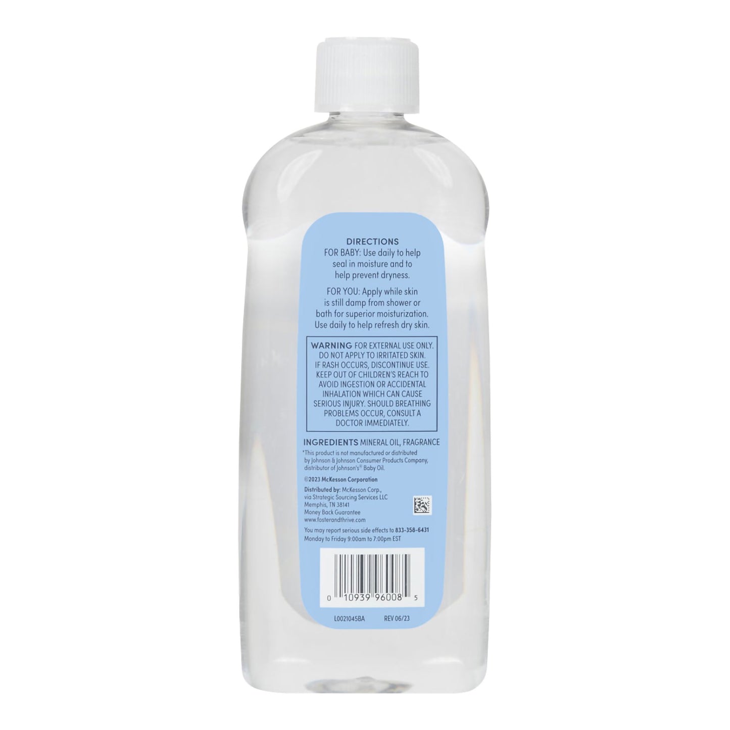 Foster & Thrive™ Baby Oil, 20-ounce Bottle 01093996008