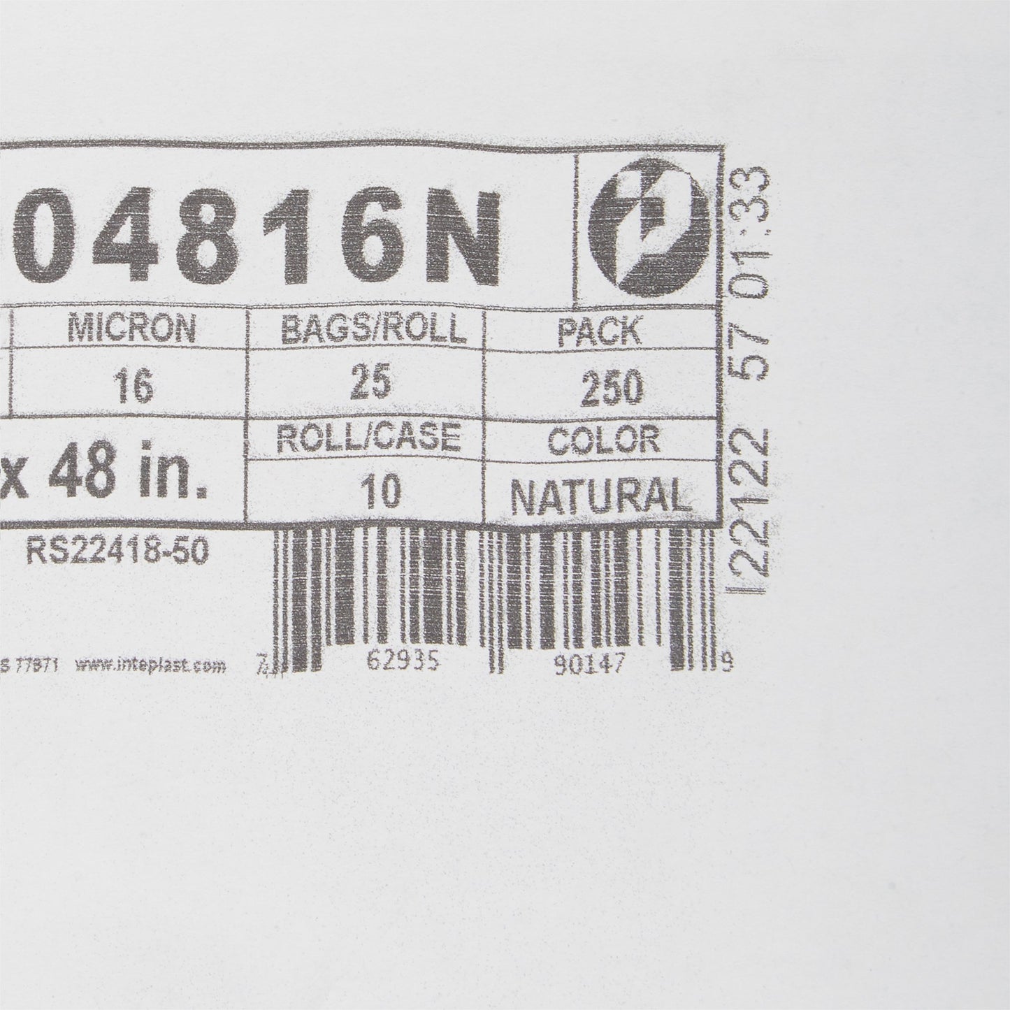 McKesson Extra Heavy Duty Trash Bag, Clear, 45 gal. S404816N