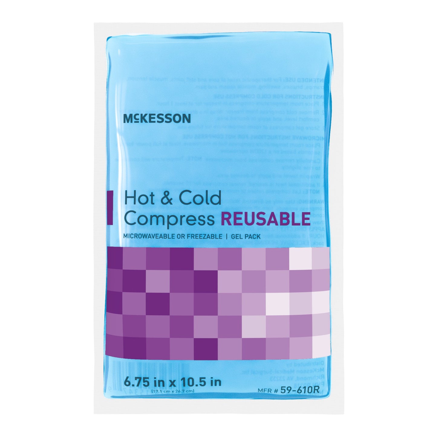 Hot / Cold Pack McKesson General Purpose Large 6-3/4 X 10-1/2 Inch Gel Reusable - 59-610R