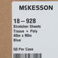 McKesson Blue Flat Stretcher Sheet, 40 x 90 Inch 18-928