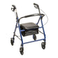 drive™ Steel Rollator with 6 Inch Wheels, Blue R800KD-BL