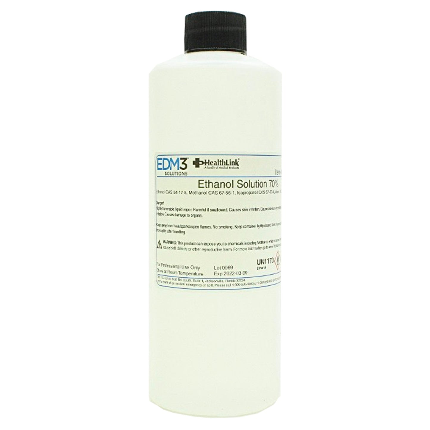 Chemistry Reagent Ethanol ACS Grade 70% 16 oz. - 400448