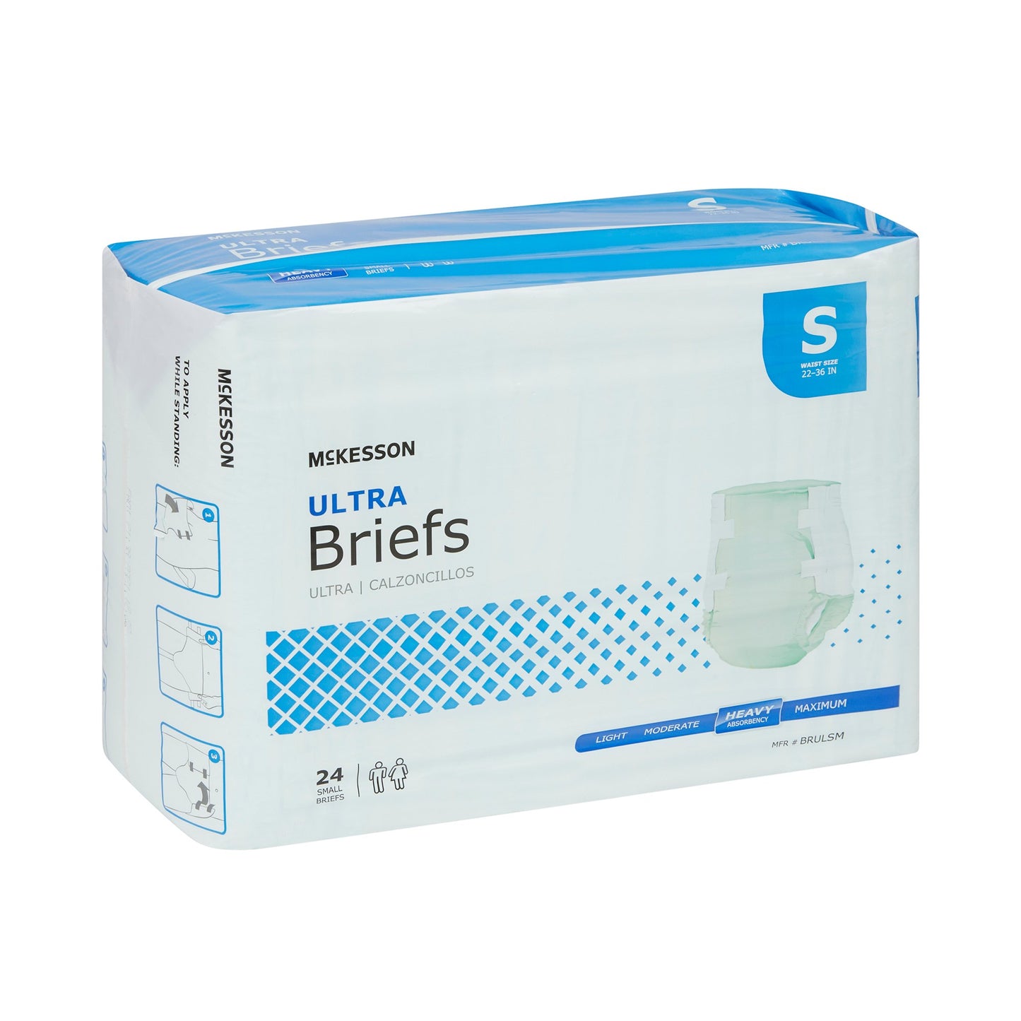 McKesson Ultra Heavy Absorbency Incontinence Brief, Small BRULSM