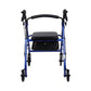 McKesson Folding Aluminum Four-Wheel Rollator, Blue 146-R726BL