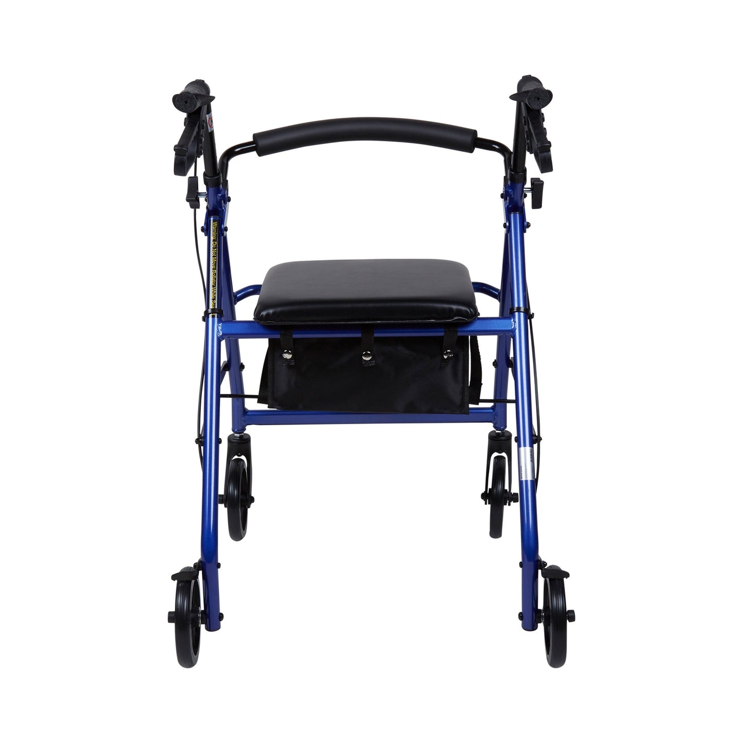 McKesson Folding Aluminum Four-Wheel Rollator, Blue 146-R726BL
