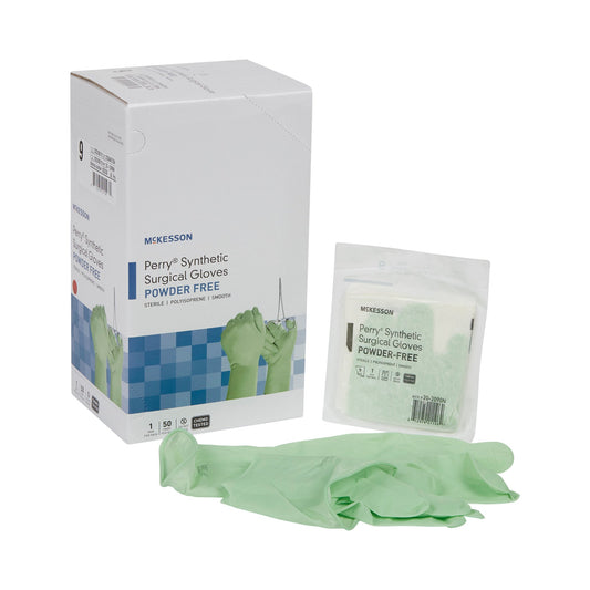 Surgical Glove McKesson Perry® Performance Plus Size 9 Sterile Polyisoprene Standard Cuff Length Smooth Green Chemo Tested - 20-2090N
