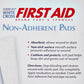 American® White Cross Nonadherent Dressing, 3 x 4 Inch 7575033