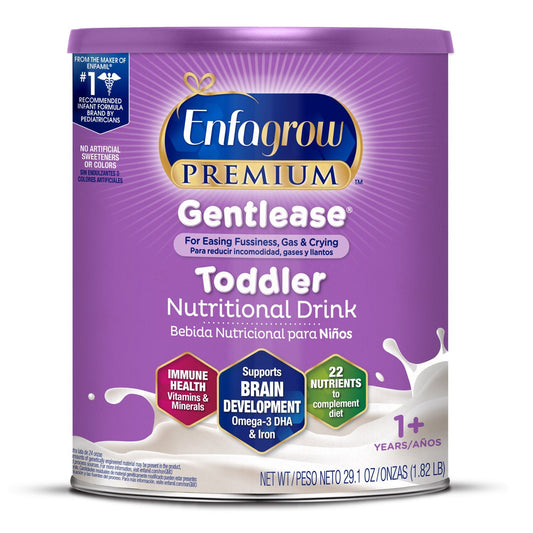 Pediatric Oral Supplement Enfagrow®Premium Gentlease® Toddler Unflavored 29.1 oz. Can Powder Calories - 185101
