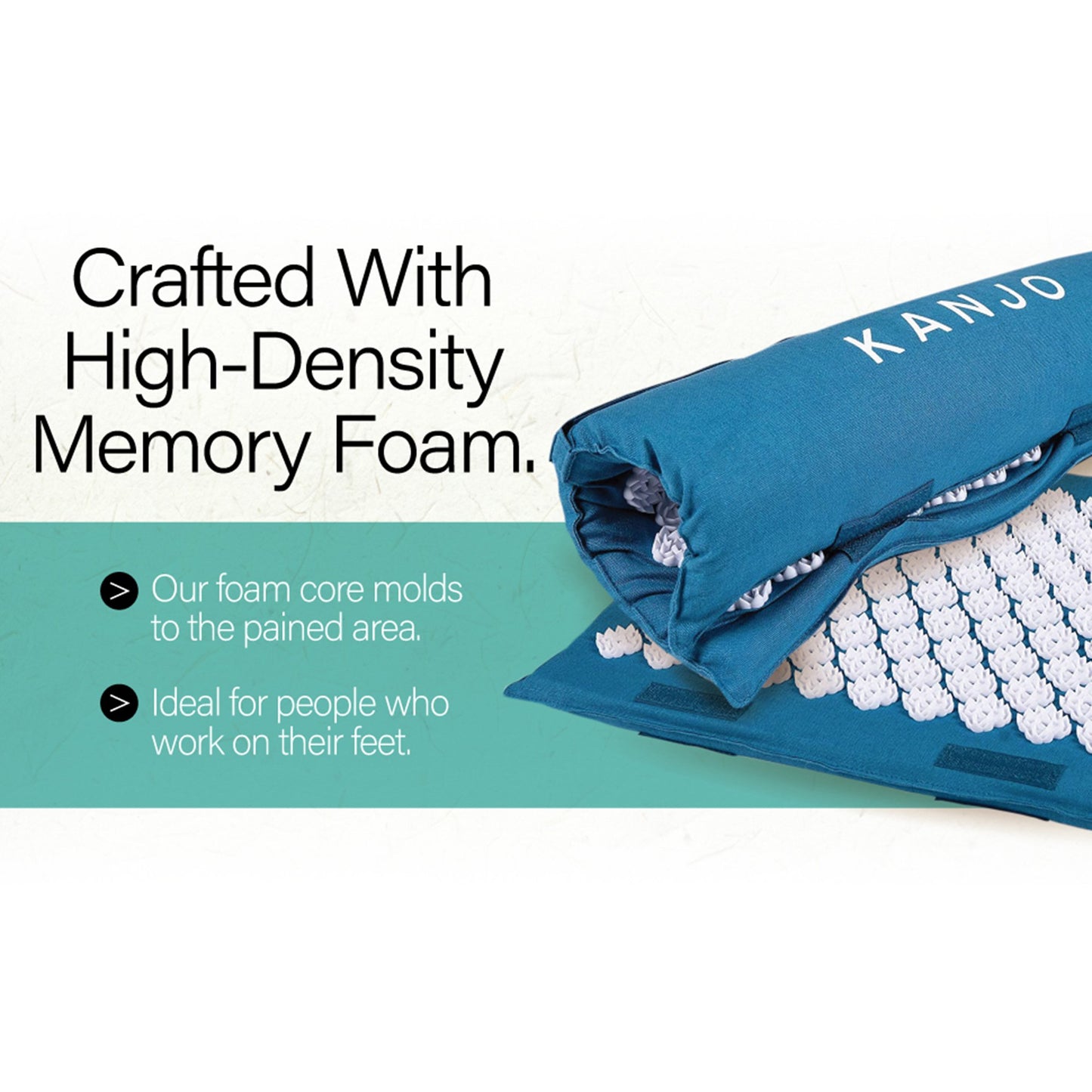 Kanjo Acupressure Memory Foam Foot Mat, Teal KANSAPF