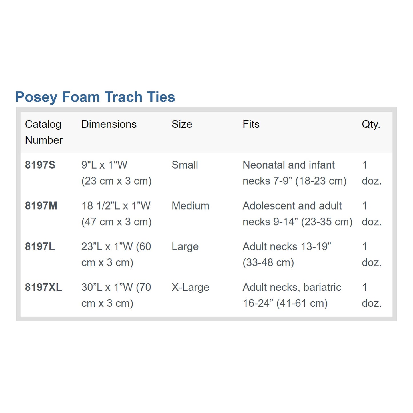 Posey® Tracheostomy Tube Holder, Large 8197L