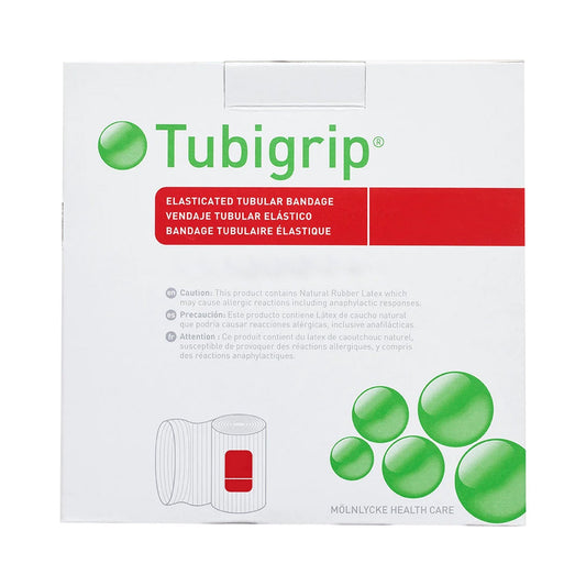 Elastic Tubular Support Bandage Tubigrip® 4 Inch X 11 Yard Large Knee / Medium Thigh Pull On Beige NonSterile Size F Standard Compression - 1452