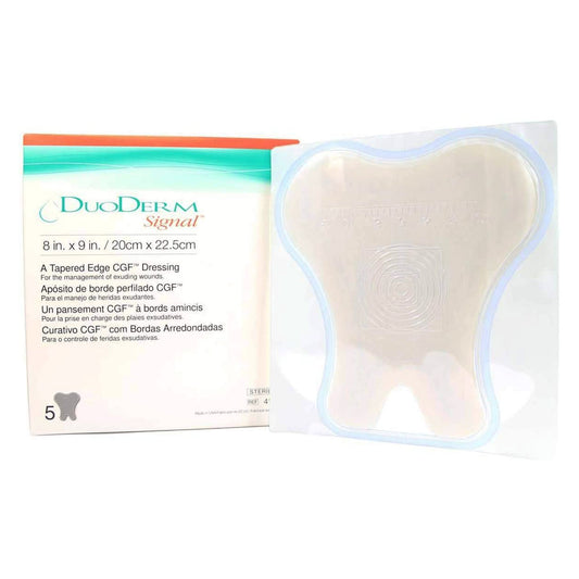 Hydrocolloid Dressing DuoDERM® Signal® CGF® Foam Backing 8 X 9 Inch Sacral Hydrocolloid - 410501