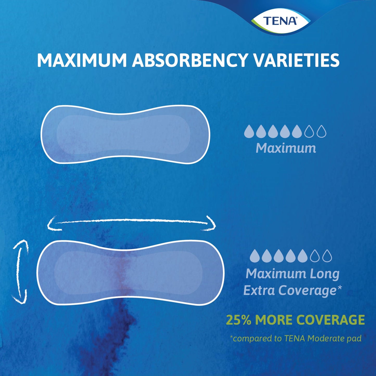 Tena® Intimates™ Maximum Bladder Control Pad, 13-Inch Length 54267