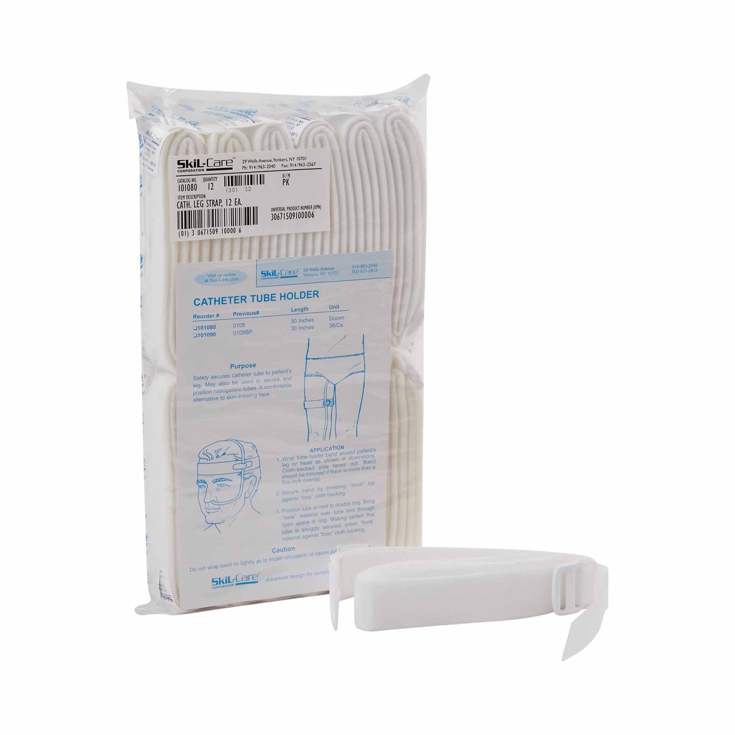 SkiL-Care Catheter Leg Straps, 30 Inch 101080
