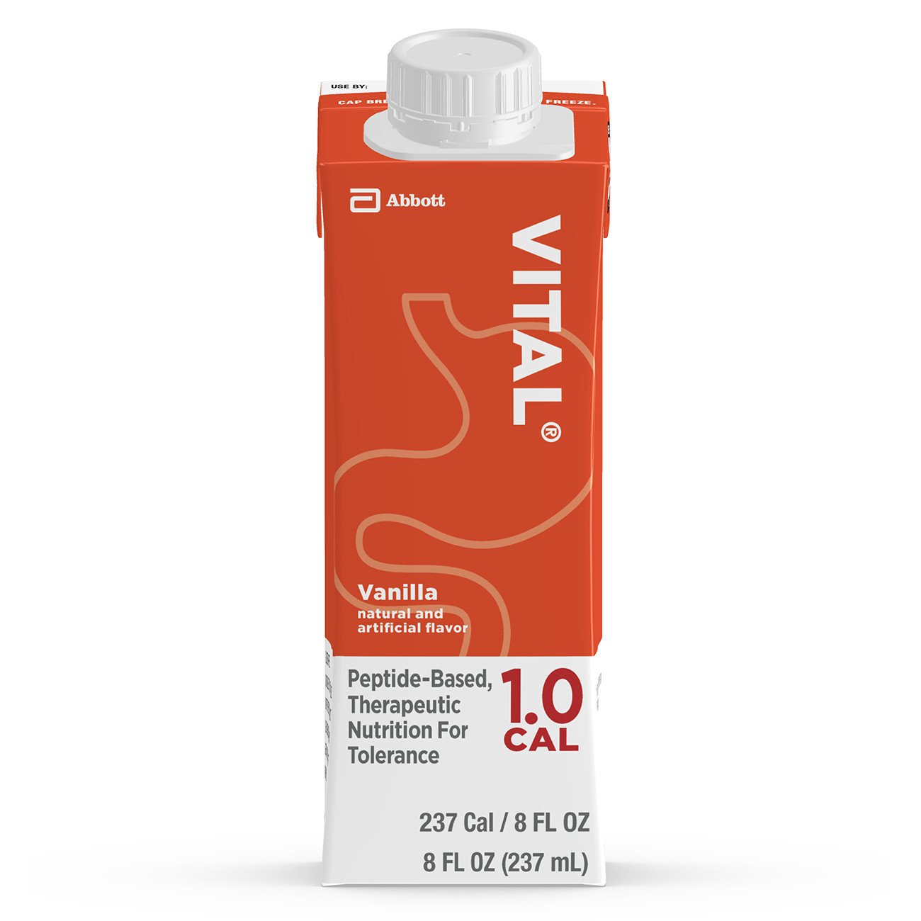 Oral Supplement Vital® 1.0 Cal Vanilla Flavor Liquid 8 oz. Reclosable Carton - 64832
