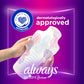 Always® Radiant Overnight Pads, Size 4 03700081811