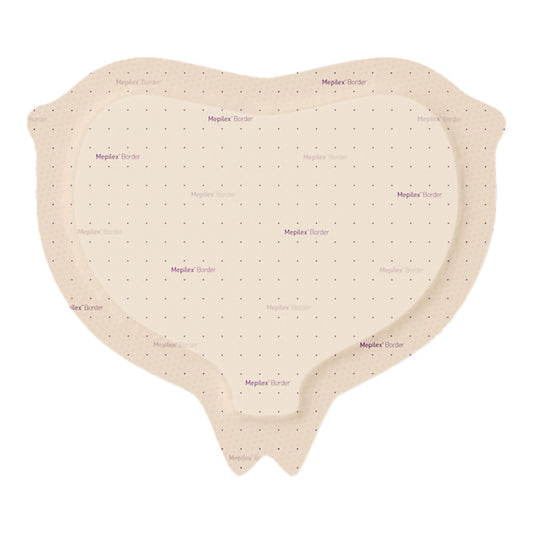 Foam Dressing Mepilex® Border Sacrum 9-1/5 X 9-1/5 Inch With Border Film Backing Silicone Adhesive Sacral Sterile - 282455