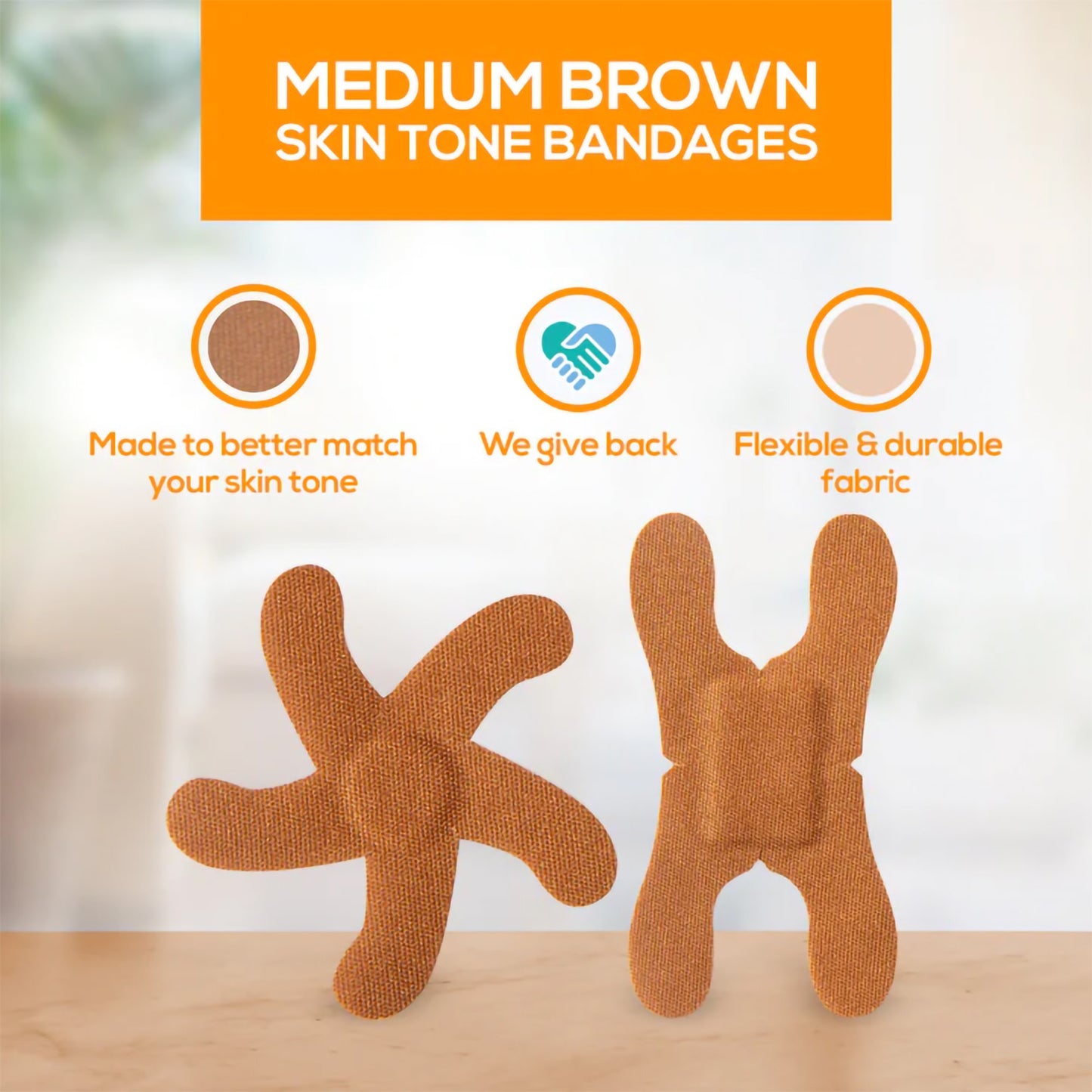 TruColour® Brown Adhesive Strip, Knuckle / Fingertip TCB-NKF