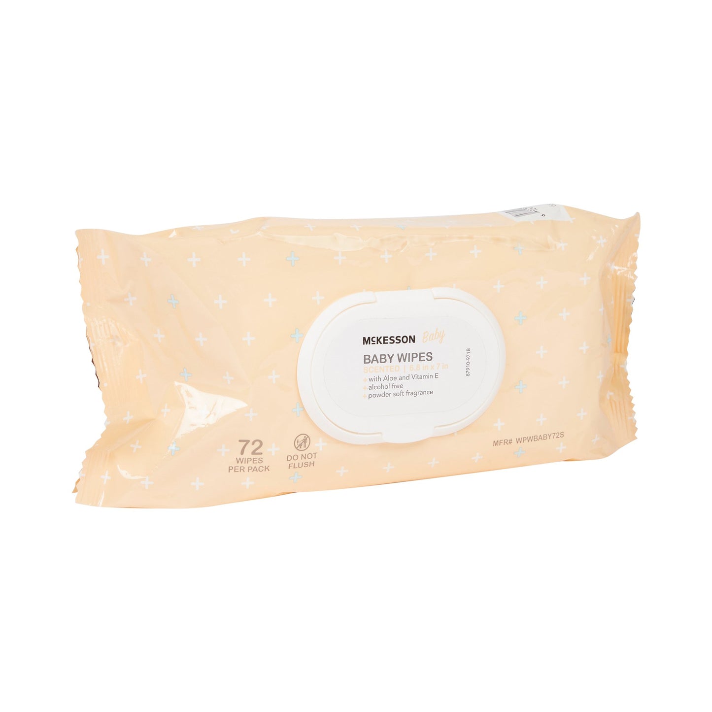 McKesson Powder Soft Scent Baby Wipe, Soft Pack WPWBABY72S