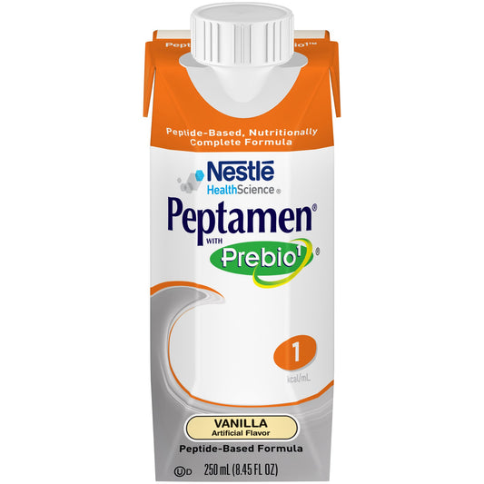Peptamen® with Prebio 1™ Vanilla Peptide-Based Formula, 250 mL Carton 10798716181850