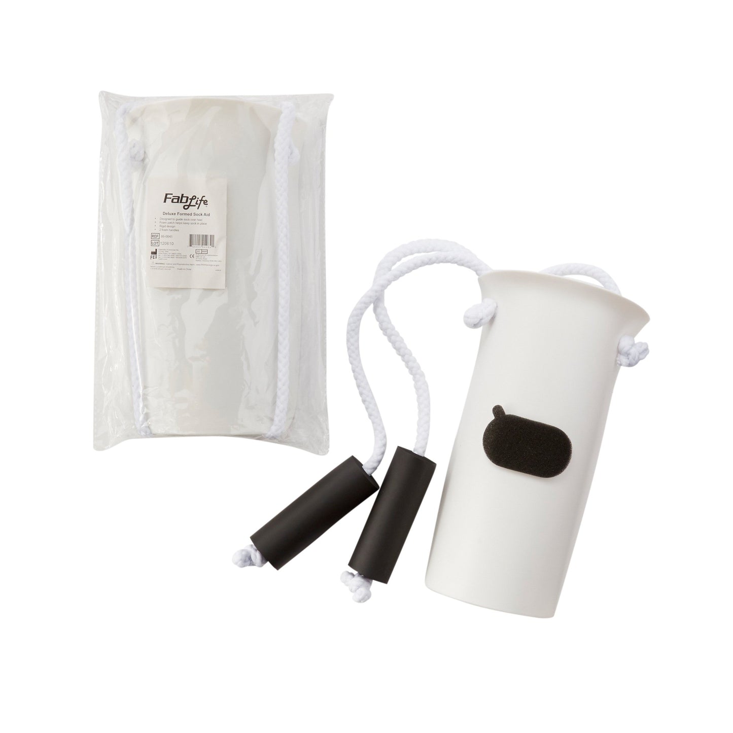 FabLife™ Formed Sock & Stocking Aid with Two Handles 86-0041