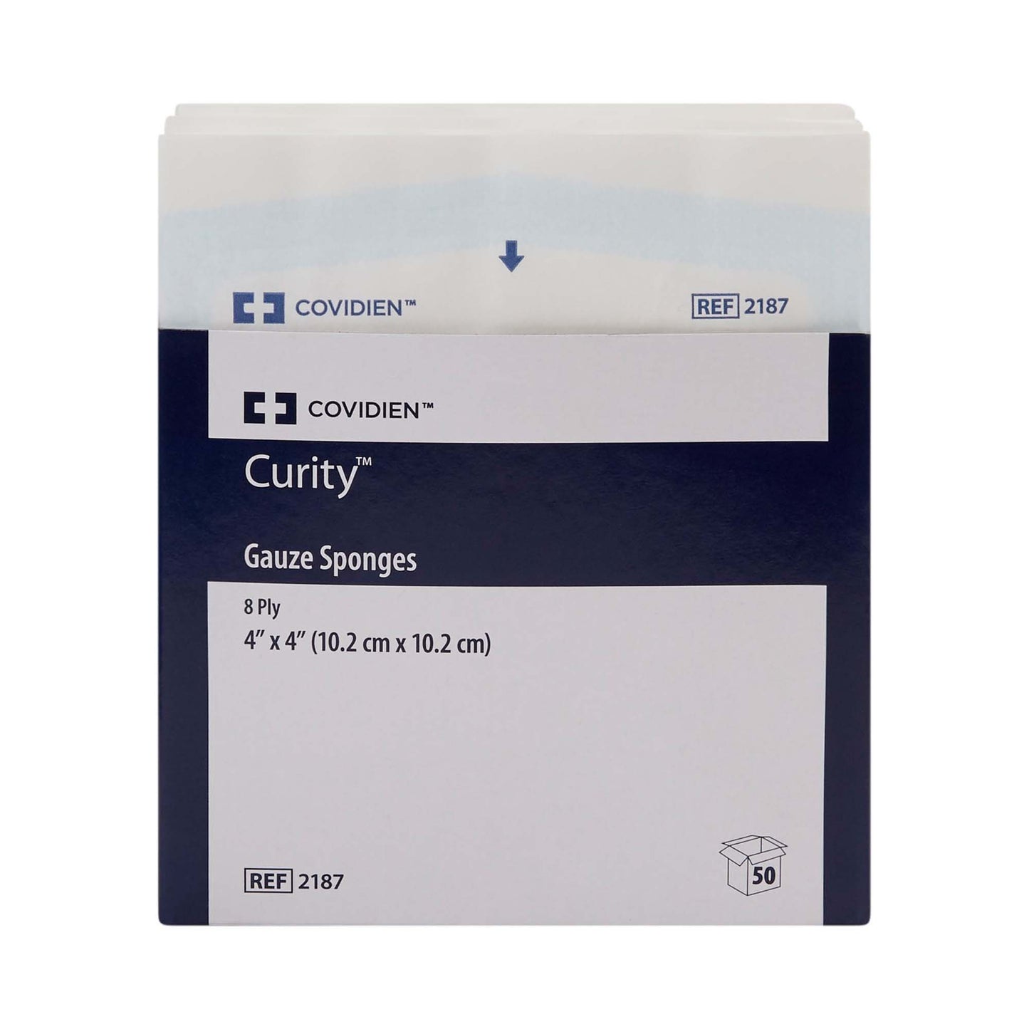 Curity™ Sterile USP Type VII Gauze Sponge, 4 x 4 Inch, 8-Ply 2187-