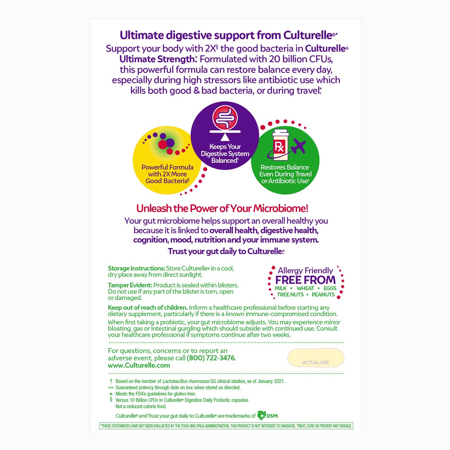 Culturelle® Ultimate Strength Probiotic Capsules 049100400358