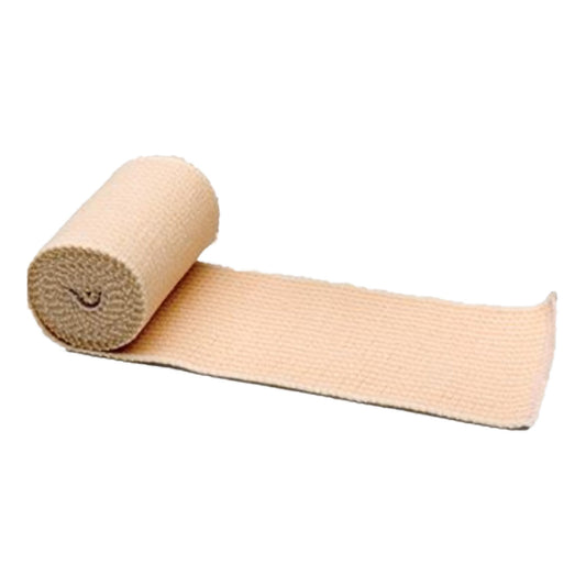 Elastic Bandage McKesson 3 Inch X 4-1/2 Yard Single Hook and Loop Closure Tan NonSterile Standard Compression - 80863