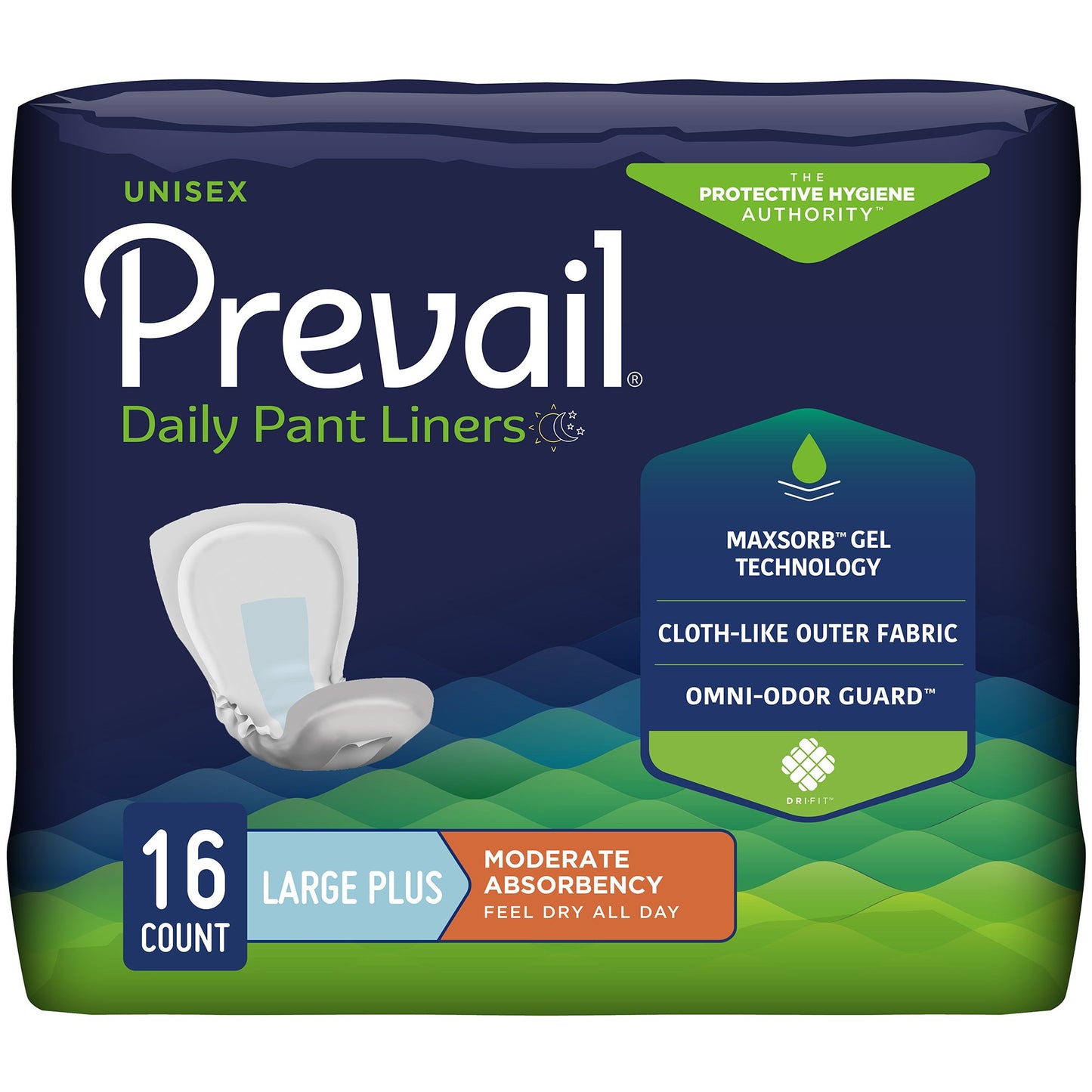 Prevail® Daily Pant Liners Moderate Absorbency Bladder Control Pad, 28 Inch | PL-113/1 Medsitis.com_Medsitis_Medical_Supply_1