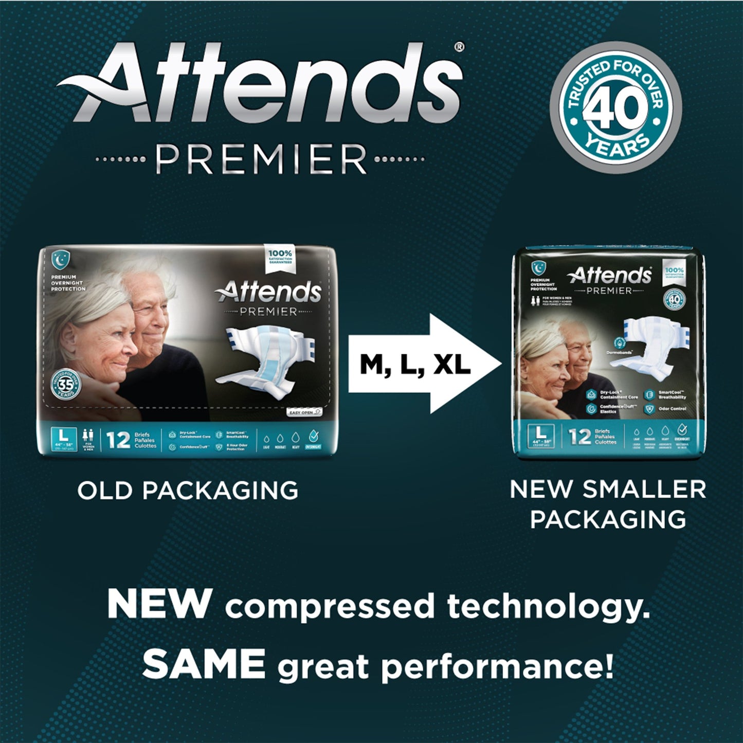 Attends® Premier Briefs, Medium ALI-BR20