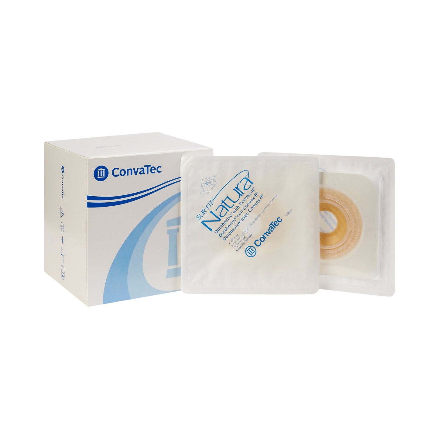 ConvaTec Sur-Fit Natura Colostomy Barrier With 1 Inch Stoma Opening 413181, 1 Each