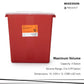 McKesson Prevent® Multi-purpose Sharps Container, 3 Gallon, 13.5 x 12.5 x 6 Inch 101-8710