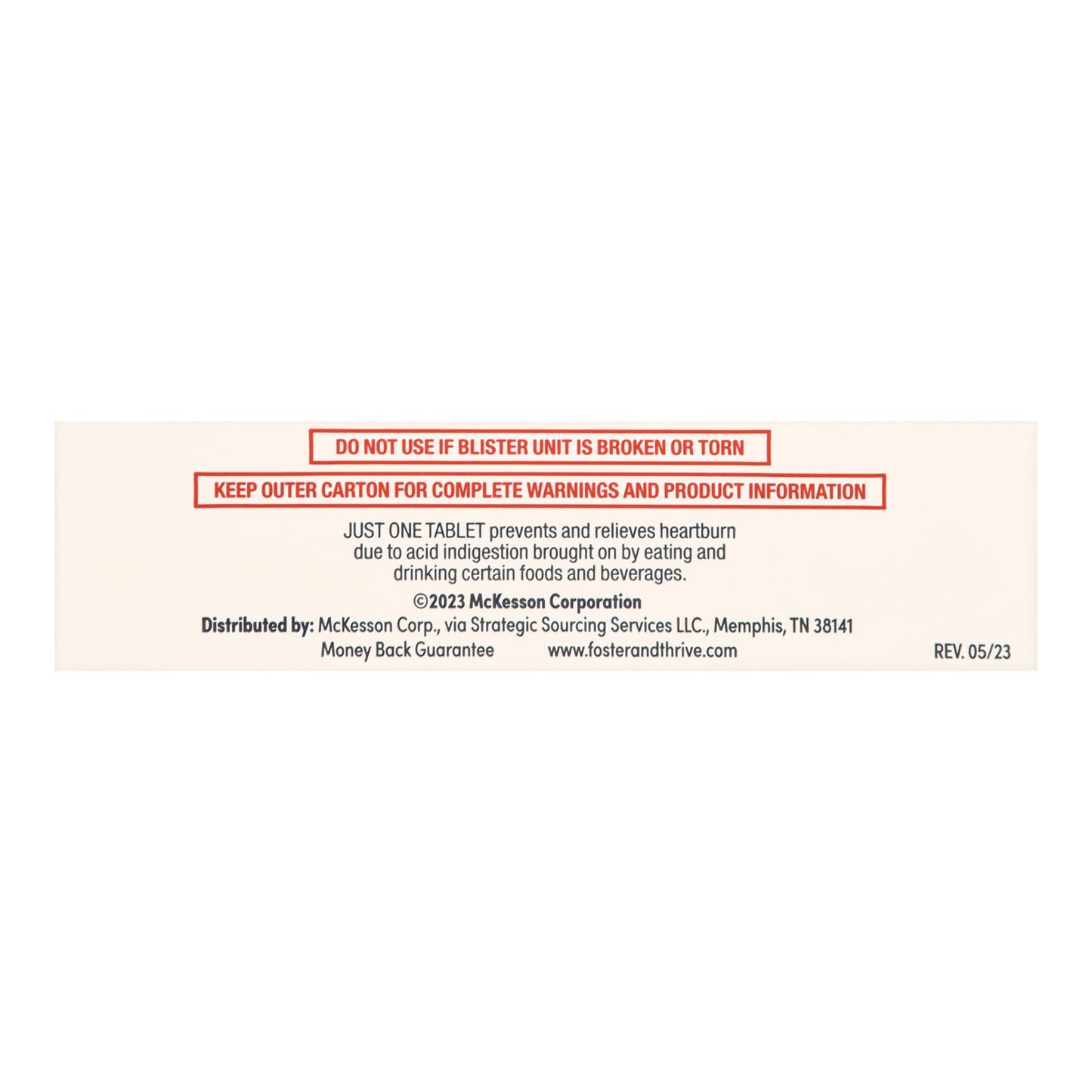 Foster & Thrive™ Original Strength Acid Reducer Famotidine Tablets 10 mg 70677110201