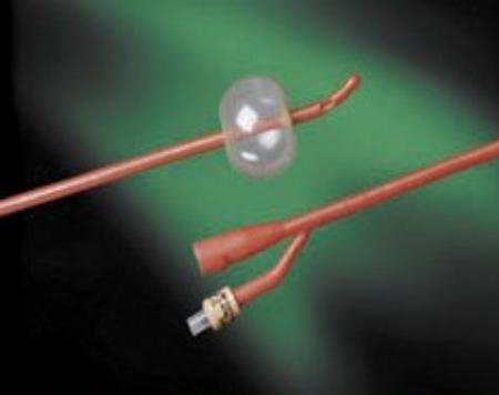 Foley Catheter Bardex® Lubricath® 2-Way Coude Tip 5 cc Balloon 14 Fr. Hydrophilic Polymer Coated Latex - 0102L14