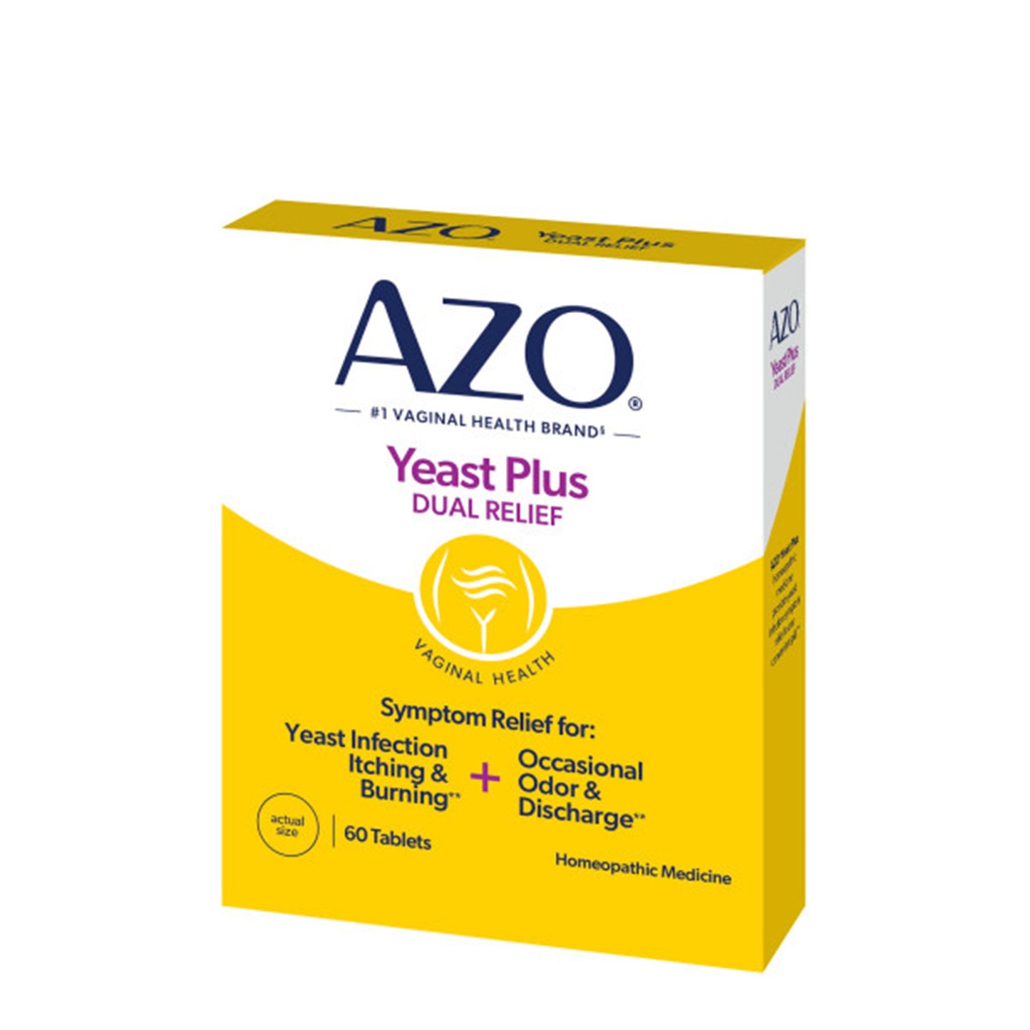 AZO® Yeast Plus Dual Relief for Yeast Infection Itching and Burning 787651606675