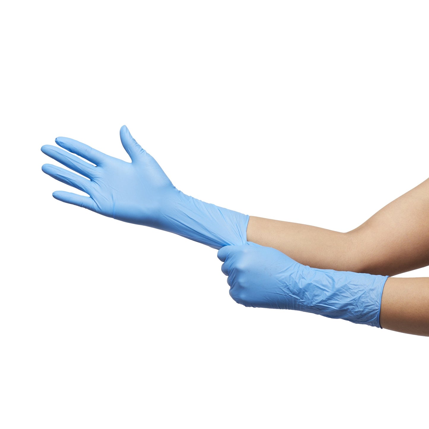 McKesson Confiderm® 6.5CX Nitrile Extended Cuff Length Exam Glove, Small, Blue 14-674C