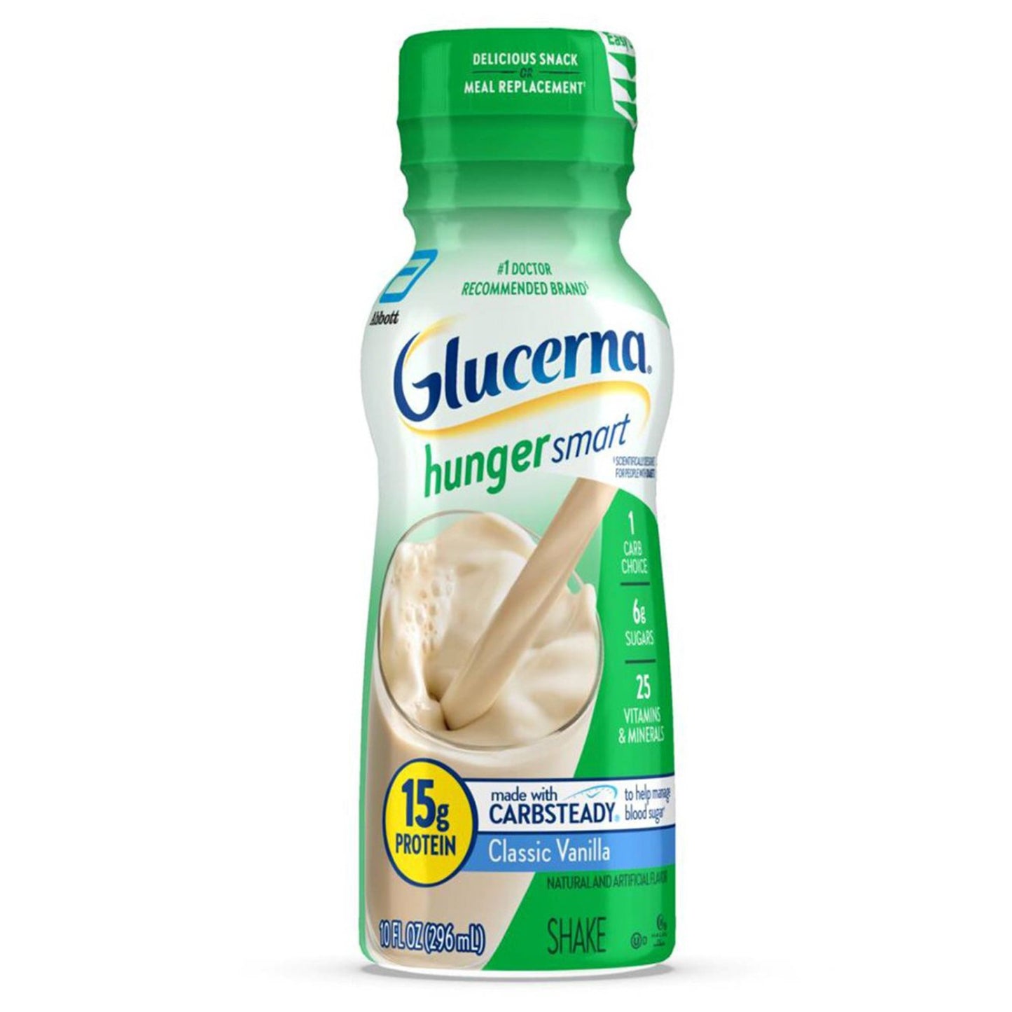 Glucerna® Hunger Smart Shake, Vanilla Flavor, 10-ounce bottle 68607