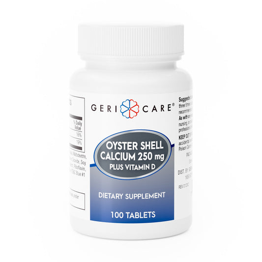 Joint Health Supplement Geri-Care® Oyster Shell 250 mg Strength Tablet 100 per Bottle - 731-01-GCP