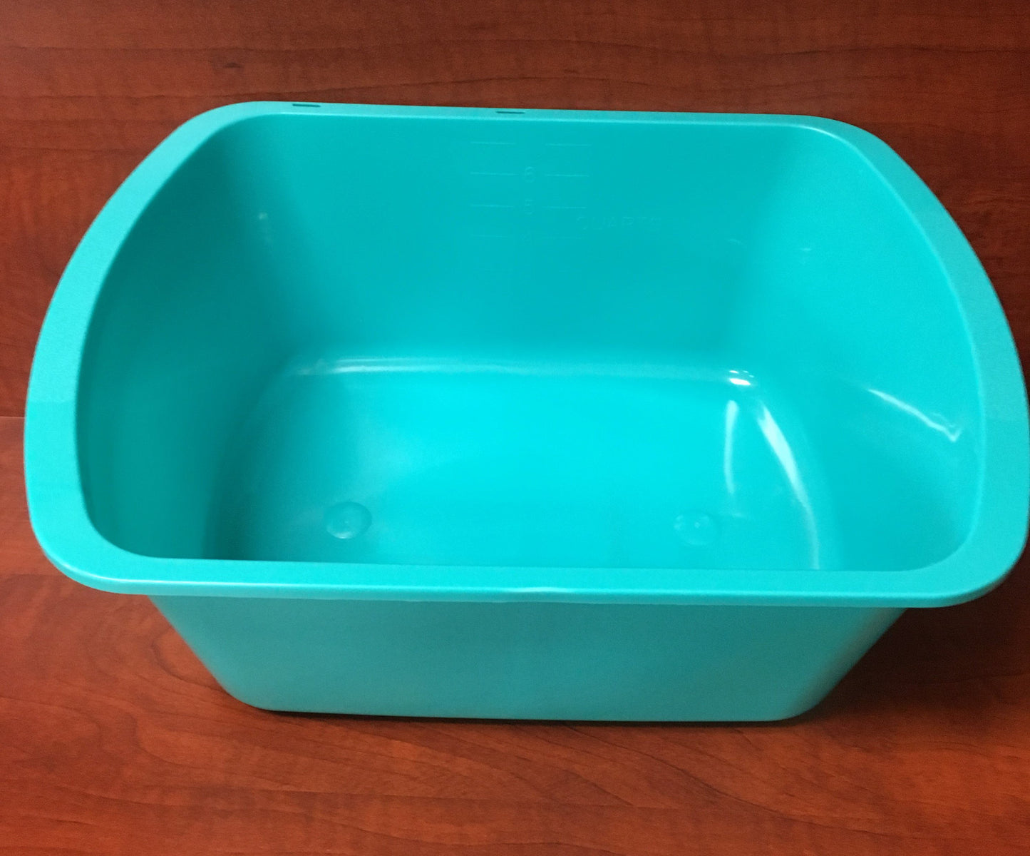 GMAX Industries Wash Basin, Rectangular, 7 Quart, Turquoise GP42006, 1 Each
