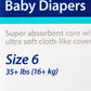 Curity™ Unisex Baby Diapers, Heavy Absorbency, Disposable, Size 6, 35+ lbs 80058A