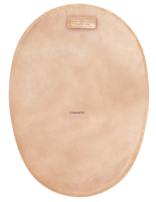 ConvaTec The Natura + Two-Piece Closed End Beige Filtered Ostomy Pouch, 8 Inch Length, 2 Inch Flange 416412, Box of 30