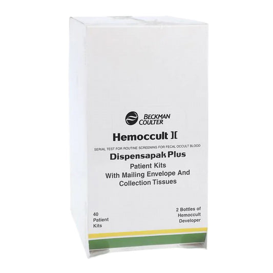 Hemocue Hemoccult II Dispensapak Plus Fecal Occult Blood Colorectal Cancer Screening Test Kit 61130A, Box of 40