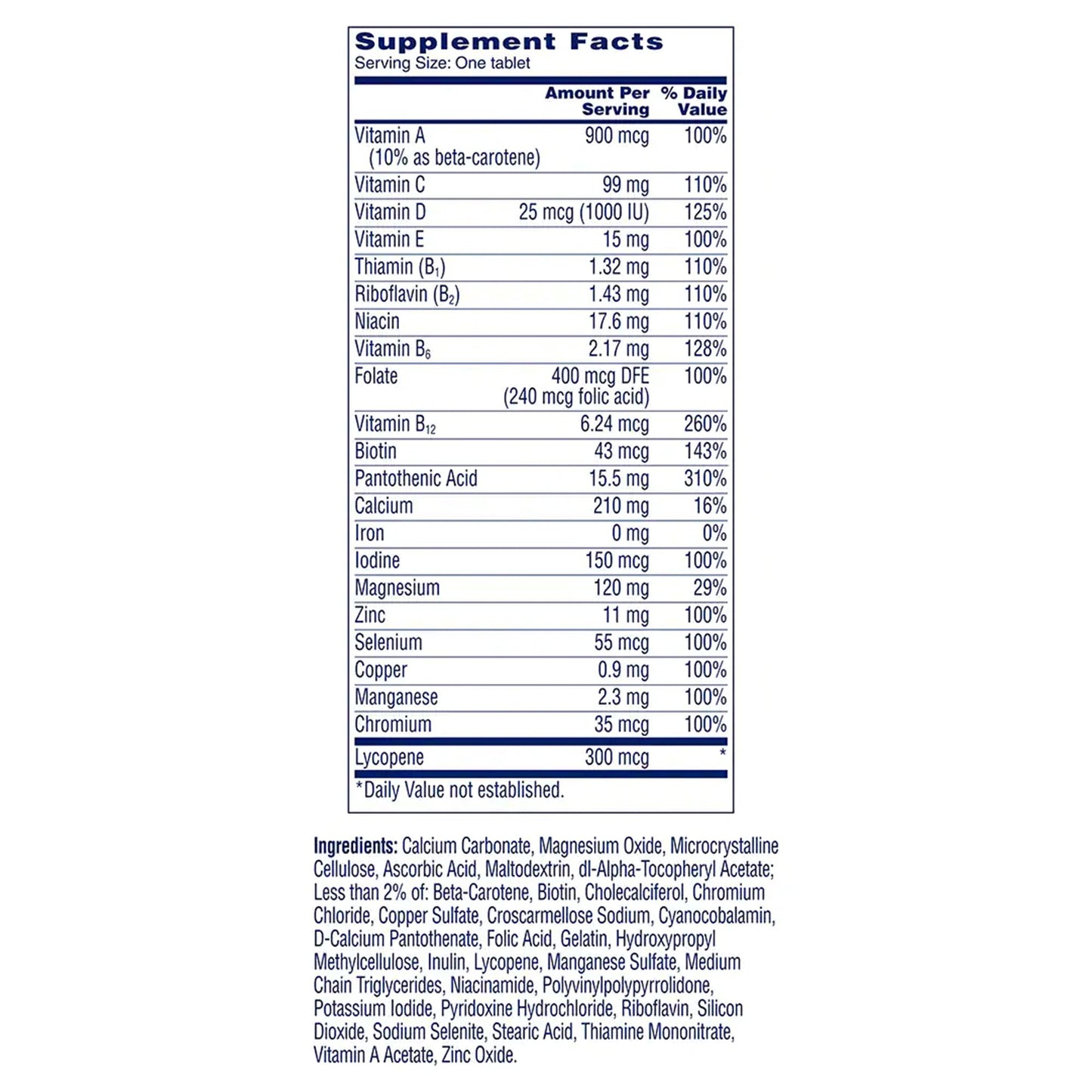 One A Day Men's Complete Multivitamin Tablets 1650058694