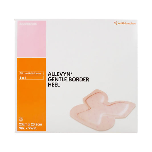 Allevyn™ Gentle Border Heel Foam Dressing, 23 x 23.2 Centimeters 66800506